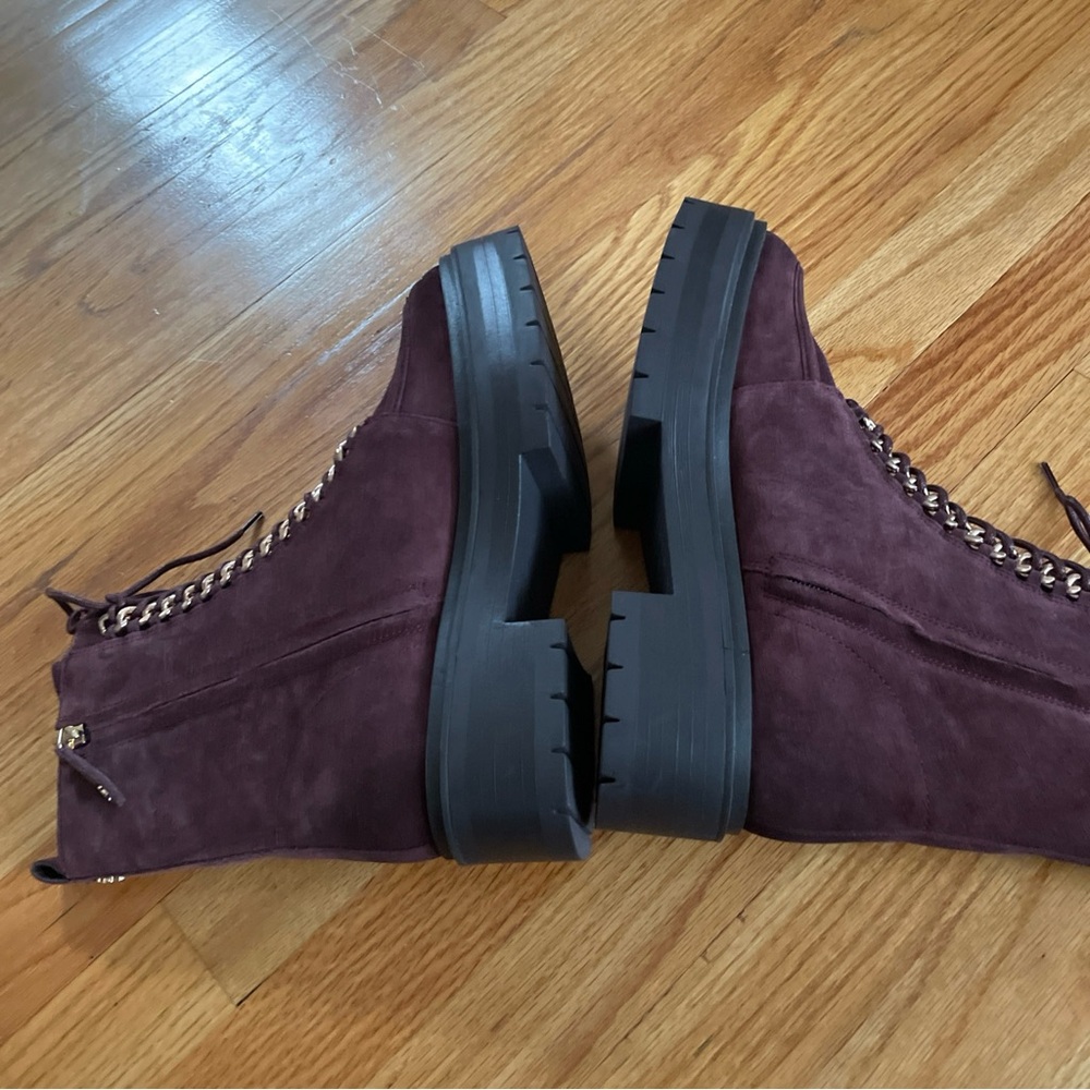 Sam Edelman Lovrin Combat Boot Spiced Pecan 8 - Picture 6 of 7